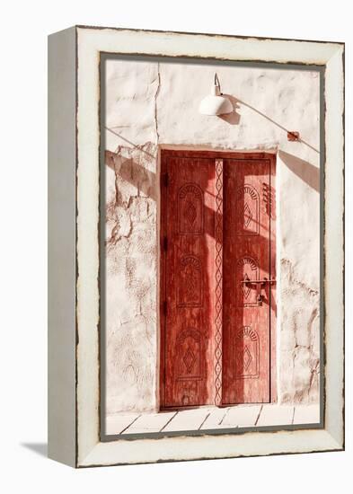 Desert Home - Old Red Door-Philippe HUGONNARD-Framed Premier Image Canvas