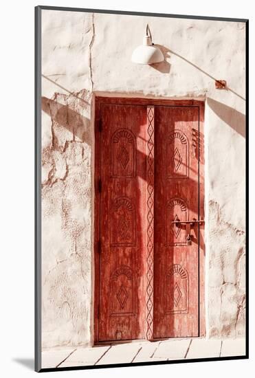 Desert Home - Old Red Door-Philippe HUGONNARD-Mounted Photographic Print