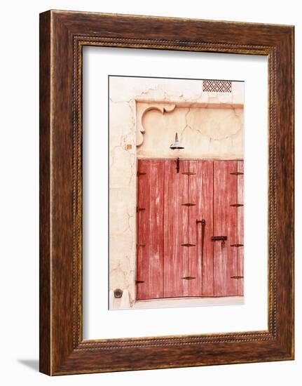 Desert Home - Old Red Shutters-Philippe HUGONNARD-Framed Photographic Print