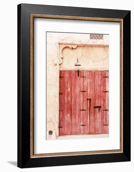 Desert Home - Old Red Shutters-Philippe HUGONNARD-Framed Photographic Print