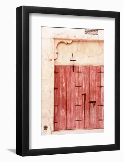 Desert Home - Old Red Shutters-Philippe HUGONNARD-Framed Photographic Print