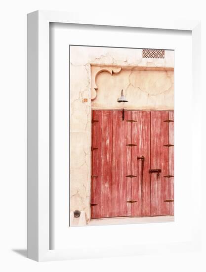 Desert Home - Old Red Shutters-Philippe HUGONNARD-Framed Photographic Print