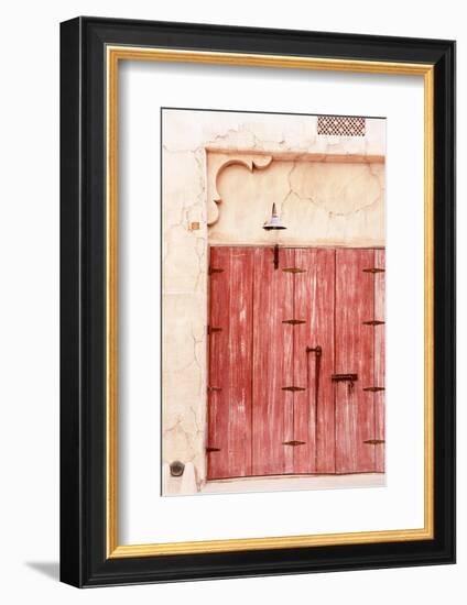 Desert Home - Old Red Shutters-Philippe HUGONNARD-Framed Photographic Print