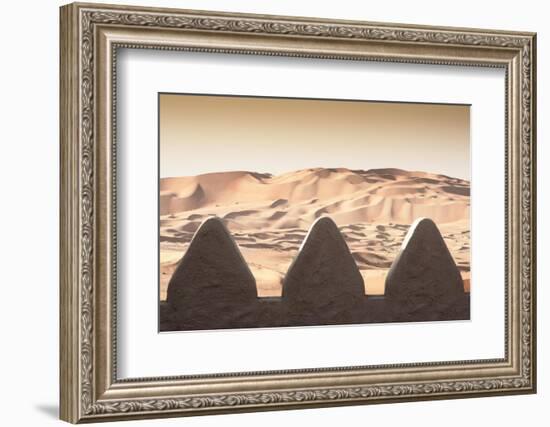 Desert Home - On the other Side of the Wall-Philippe HUGONNARD-Framed Photographic Print