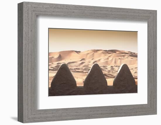 Desert Home - On the other Side of the Wall-Philippe HUGONNARD-Framed Photographic Print