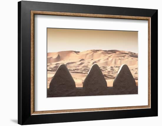 Desert Home - On the other Side of the Wall-Philippe HUGONNARD-Framed Photographic Print