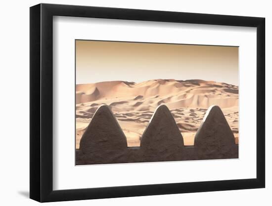 Desert Home - On the other Side of the Wall-Philippe HUGONNARD-Framed Photographic Print