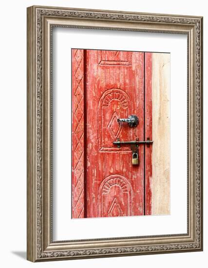 Desert Home - Red Door-Philippe HUGONNARD-Framed Photographic Print