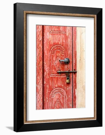 Desert Home - Red Door-Philippe HUGONNARD-Framed Photographic Print