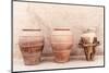 Desert Home - Three Terracotta Jars-Philippe HUGONNARD-Mounted Photographic Print