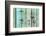 Desert Home - Turquoise Door-Philippe HUGONNARD-Framed Photographic Print