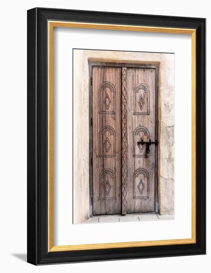 Desert Home - Wood Door II-Philippe HUGONNARD-Framed Photographic Print