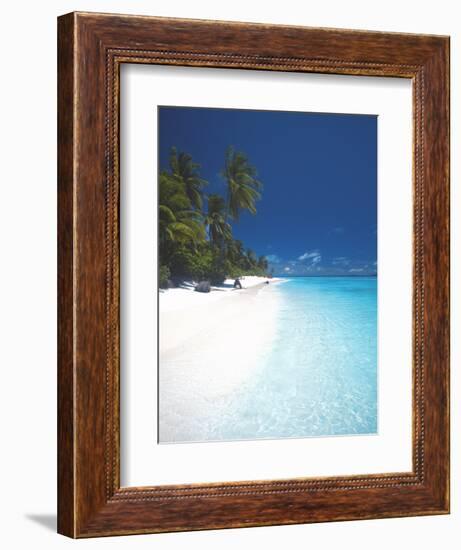 Desert Island, Baa Atoll, the Maldives, Indian Ocean, Asia-Sakis Papadopoulos-Framed Photographic Print