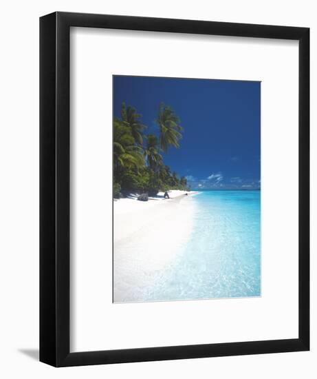 Desert Island, Baa Atoll, the Maldives, Indian Ocean, Asia-Sakis Papadopoulos-Framed Photographic Print