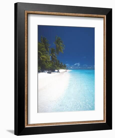 Desert Island, Baa Atoll, the Maldives, Indian Ocean, Asia-Sakis Papadopoulos-Framed Photographic Print