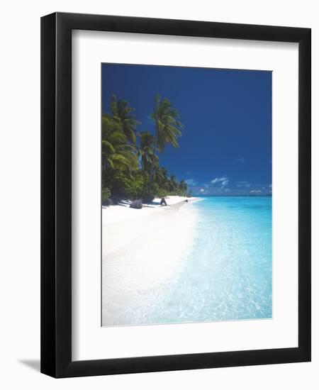 Desert Island, Baa Atoll, the Maldives, Indian Ocean, Asia-Sakis Papadopoulos-Framed Photographic Print