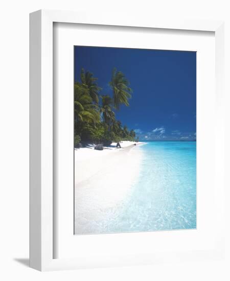 Desert Island, Baa Atoll, the Maldives, Indian Ocean, Asia-Sakis Papadopoulos-Framed Photographic Print