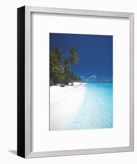 Desert Island, Baa Atoll, the Maldives, Indian Ocean, Asia-Sakis Papadopoulos-Framed Photographic Print