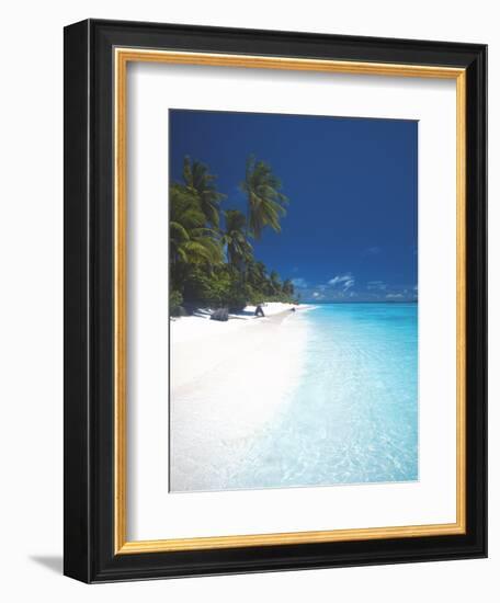 Desert Island, Baa Atoll, the Maldives, Indian Ocean, Asia-Sakis Papadopoulos-Framed Photographic Print