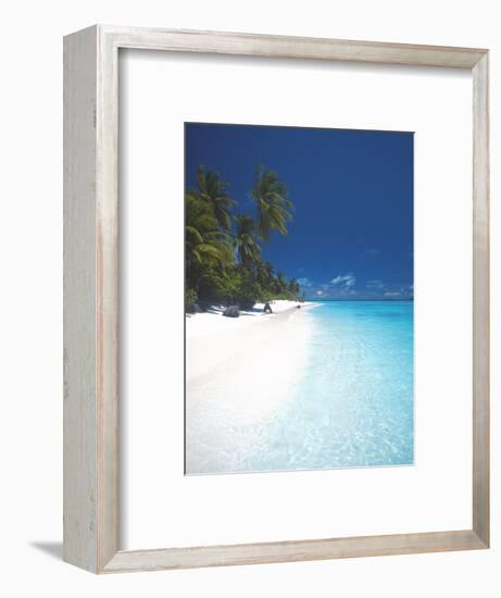 Desert Island, Baa Atoll, the Maldives, Indian Ocean, Asia-Sakis Papadopoulos-Framed Photographic Print