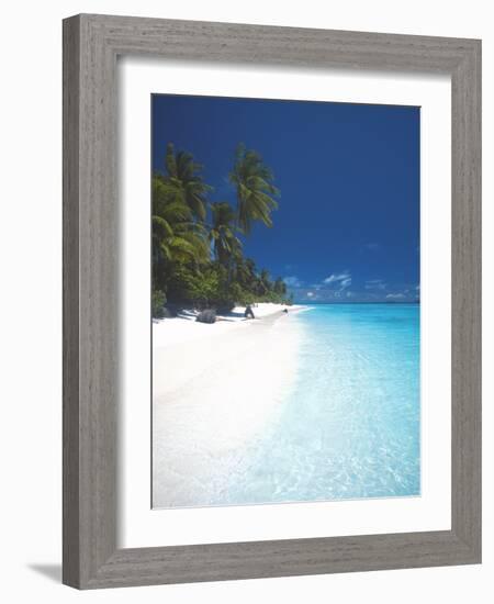 Desert Island, Baa Atoll, the Maldives, Indian Ocean, Asia-Sakis Papadopoulos-Framed Photographic Print