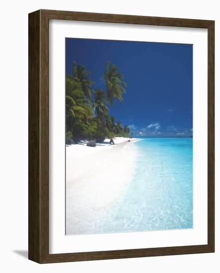 Desert Island, Baa Atoll, the Maldives, Indian Ocean, Asia-Sakis Papadopoulos-Framed Photographic Print