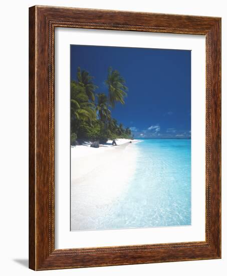 Desert Island, Baa Atoll, the Maldives, Indian Ocean, Asia-Sakis Papadopoulos-Framed Photographic Print