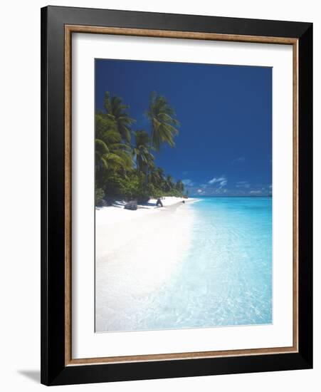 Desert Island, Baa Atoll, the Maldives, Indian Ocean, Asia-Sakis Papadopoulos-Framed Photographic Print