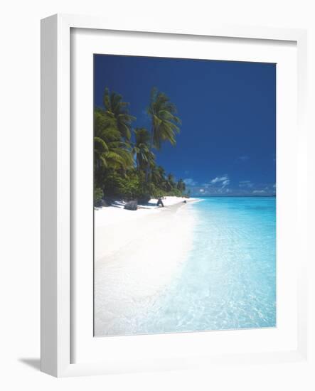 Desert Island, Baa Atoll, the Maldives, Indian Ocean, Asia-Sakis Papadopoulos-Framed Photographic Print