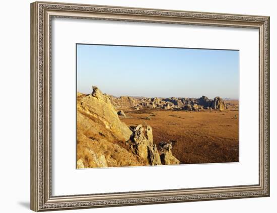 Desert landscape, Isalo National Park, central area, Madagascar, Africa-Christian Kober-Framed Photographic Print