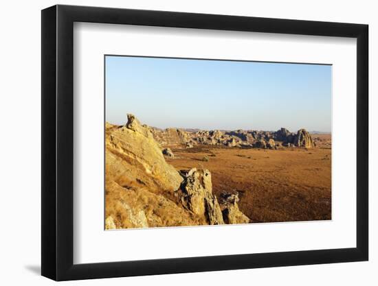 Desert landscape, Isalo National Park, central area, Madagascar, Africa-Christian Kober-Framed Photographic Print