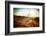 Desert Landscape with Dead Plants in Sand Dunes under Sunny Sky. Global Warming Concept. Nature Bac-Perfect Lazybones-Framed Photographic Print