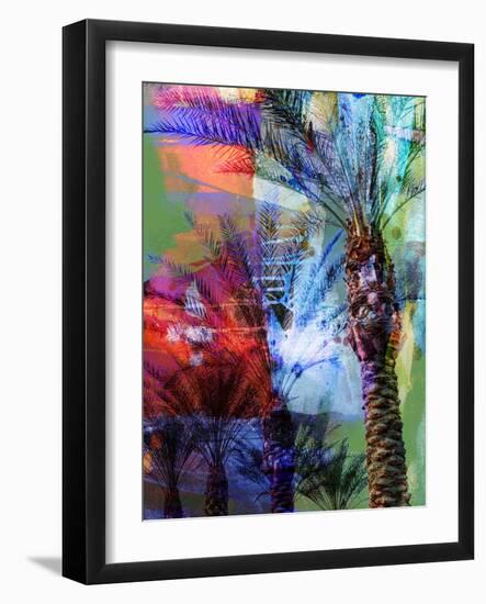 Desert Palm Abstract-Sisa Jasper-Framed Art Print