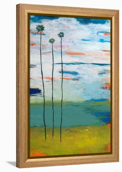 Desert Palms-Jan Weiss-Framed Stretched Canvas