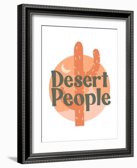 Desert People Vintage Graphic Art-null-Framed Art Print