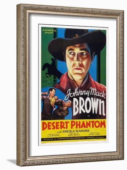 Desert Phantom, Johnny Mack Brown, 1936-null-Framed Art Print