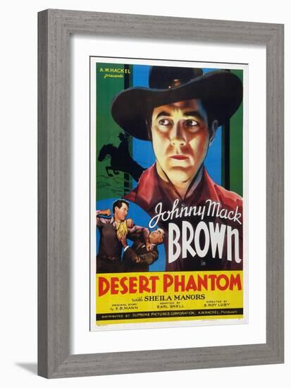 Desert Phantom, Johnny Mack Brown, 1936-null-Framed Art Print