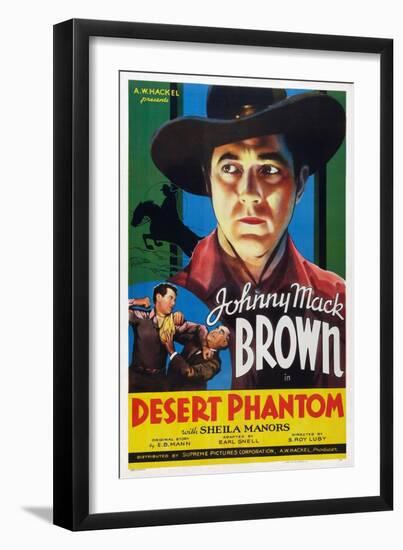 Desert Phantom, Johnny Mack Brown, 1936-null-Framed Art Print