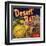 Desert Rat Brand - Indio, California - Citrus Crate Label-Lantern Press-Framed Art Print