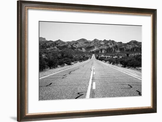 Desert Road in Arizona-null-Framed Photo
