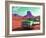 Desert Scene with Classic Truck in America-Salvatore Elia-Framed Photographic Print