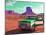 Desert Scene with Classic Truck in America-Salvatore Elia-Mounted Photographic Print