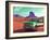 Desert Scene with Classic Truck in America-Salvatore Elia-Framed Photographic Print