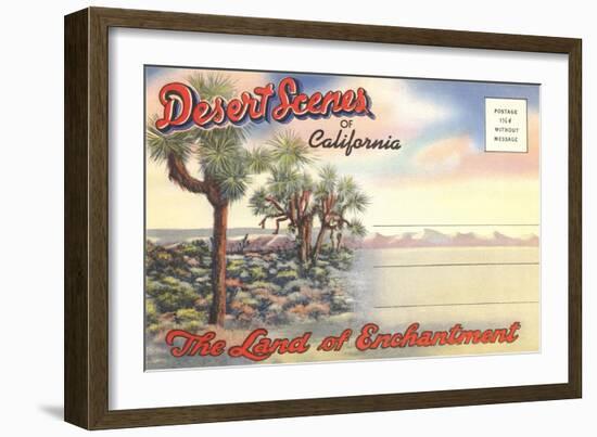 Desert Scenes, Postcard Folder-null-Framed Art Print