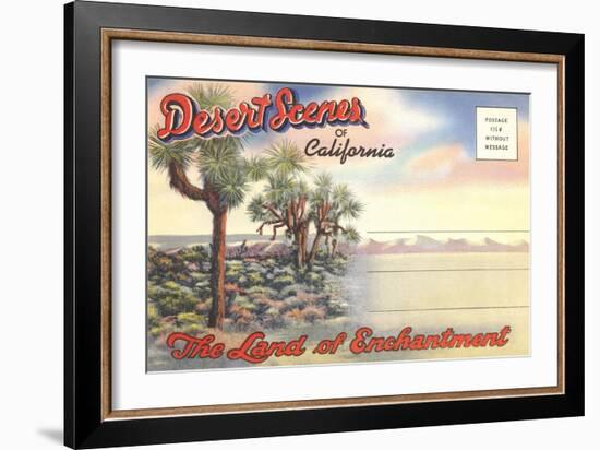 Desert Scenes, Postcard Folder-null-Framed Art Print