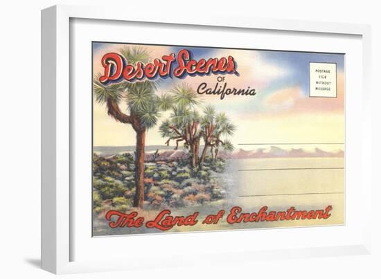 Desert Scenes, Postcard Folder-null-Framed Art Print