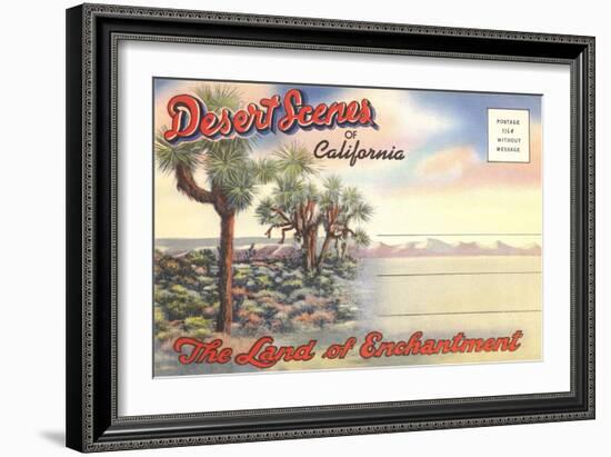 Desert Scenes, Postcard Folder-null-Framed Art Print