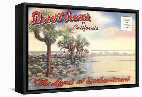 Desert Scenes, Postcard Folder-null-Framed Stretched Canvas