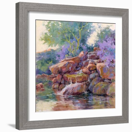 Desert Stream-Julie G. Pollard-Framed Art Print