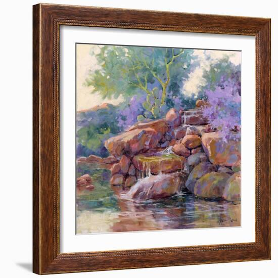 Desert Stream-Julie G. Pollard-Framed Art Print